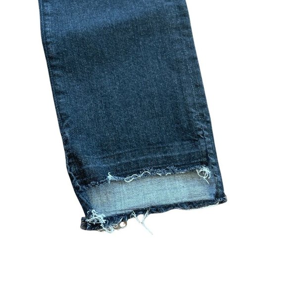 Frame Le High Straight Raw Edge Jeans Ironsides - Picture 4 of 10